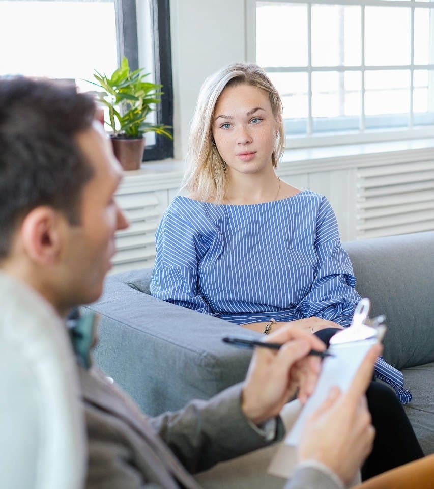 Psychiatrist discussing treatment plan with patient in San Diego CA