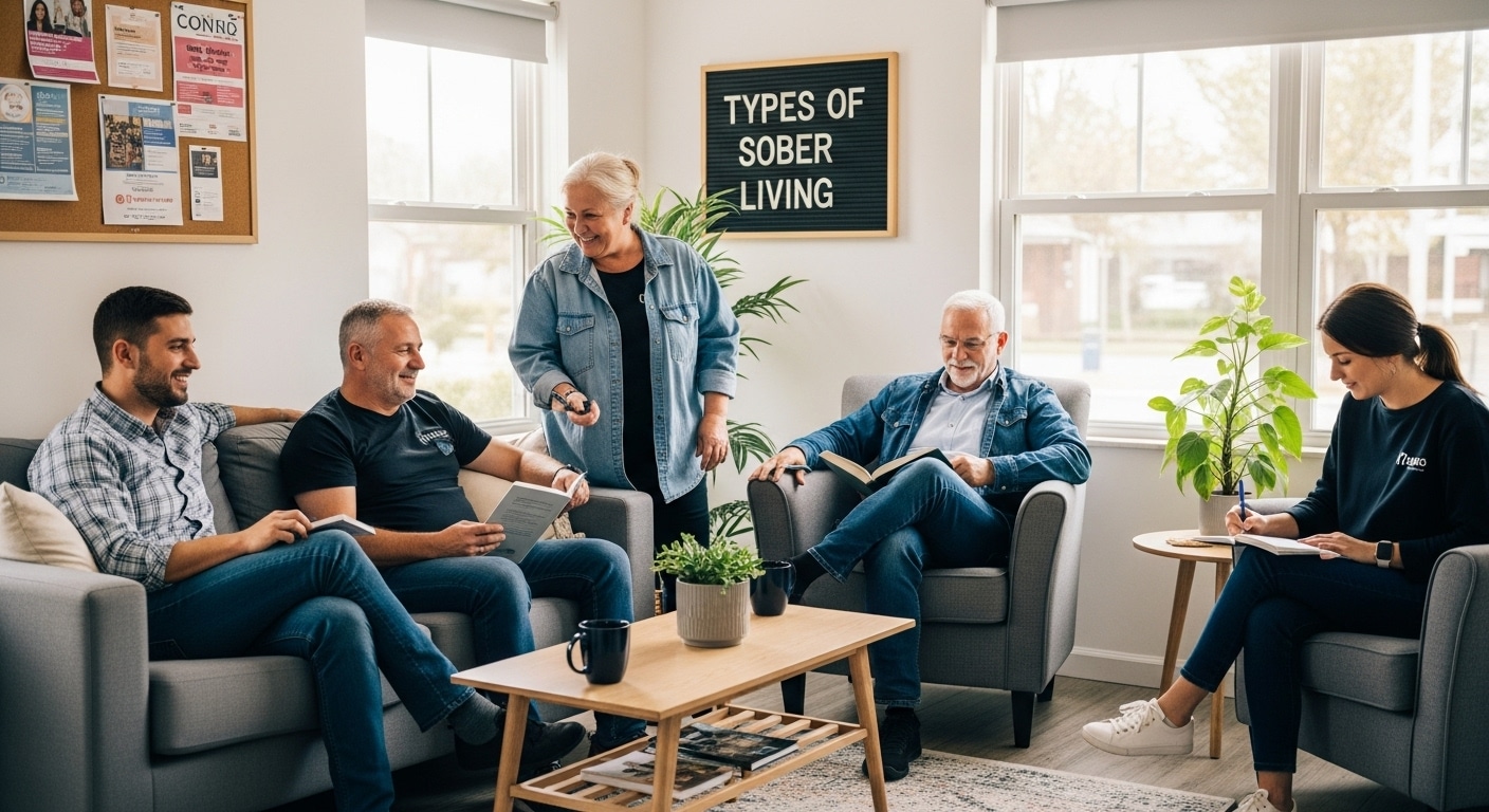 sober living house community