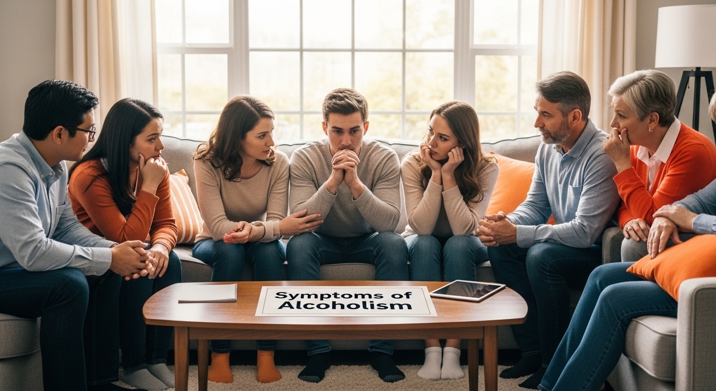symptoms of alcoholism family