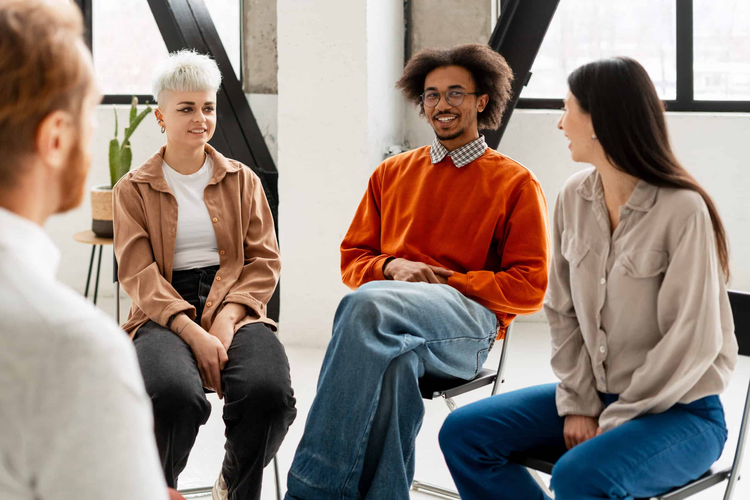 Group therapy session in Healthy Life Recovery's Partial Hospitalization Program in San Diego